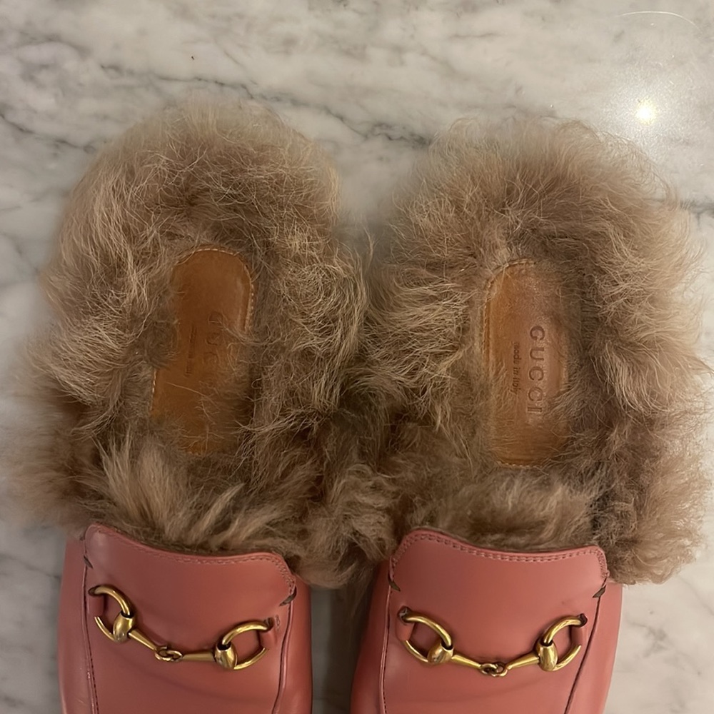 Authentic Pink Gucci Princetown loafers💕 - Picture 2 of 6